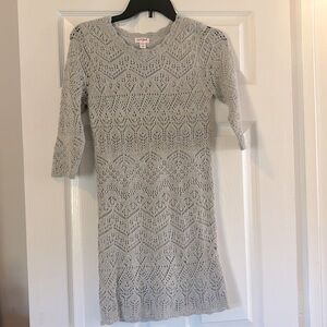 4/$20 Nice big kids dress with shimmery gray material.